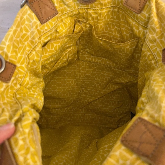 FOSSIL Key Per Coated
Canvas Leather Trim Multi
Pattern Hobo 
Purse - Picture 13 of 16